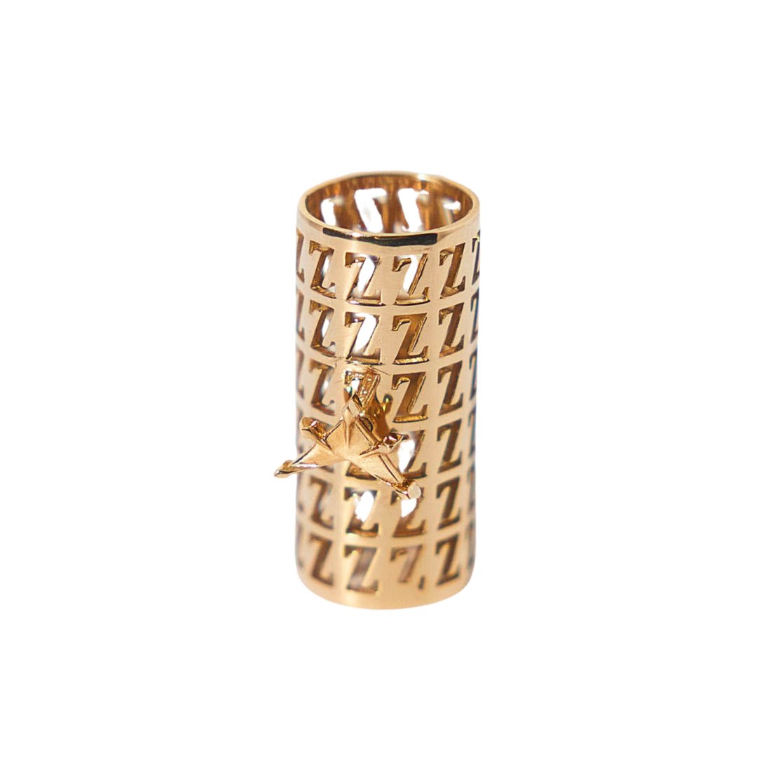 'Z' Loc Cuff : Real Gold Loc Jewelry
