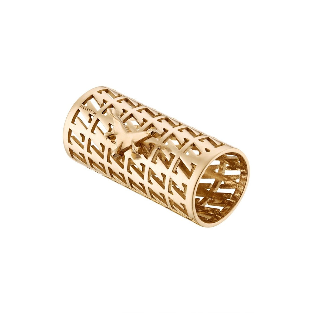 'Z' Loc Cuff : Real Gold Loc Jewelry